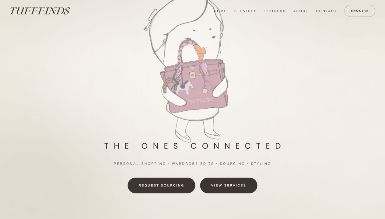 Tufffinds website interface